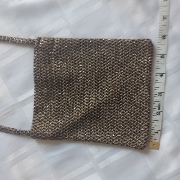 Bronze Y2K Small Crochet Sparkle Crossbody Purse - Picture 4 of 9